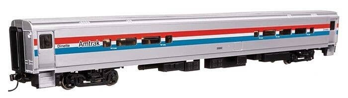 85′ Horizon Cafe/Club Food Service Car - Ready to Run -- Amtrak(R) Phase III (Wide Stripes) 530, HO, WalthersMainline 31064