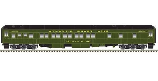 Pullman Heavyweight Plan 3973 10-1-1 Sleeper - Ready to Run -- Atlantic Coast Line I, HO, Atlas Model Railroad Co. 20006604