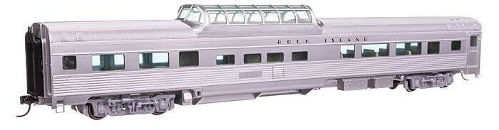 85′ Budd Dome Coach - Ready to Run -- Rock Island, HO, WalthersMainline 30417