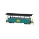 Wood Excursion Car - Ready to Run -- H. Lee Riley (green, black Roof), On30, Bachmann Industries 26005