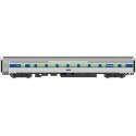 85′ Budd Large-Window Coach - Ready to Run -- Amtrak(R) (Phase IV silver, Wide Blue, Thin Red &, HO, WalthersMainline 30013