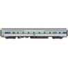 85′ Budd Large-Window Coach - Ready to Run -- Amtrak(R) (Phase IV silver, Wide Blue, Thin Red &, HO, WalthersMainline 30013