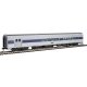85′ Budd Baggage-Lounge - Ready to Run -- Amtrak(R) (Phase IV silver, Wide Blue, Thin Red & Whi, HO, WalthersMainline 30062