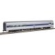85′ Budd Baggage-Lounge - Ready to Run -- Amtrak(R) (Phase IV silver, Wide Blue, Thin Red & Whi, HO, WalthersMainline 30062