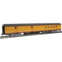 85′ Budd Baggage-Railway Post Office - Ready To Run -- Union Pacific(R) (Armour Yellow, gray), HO, WalthersMainline 30308