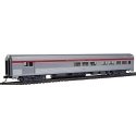 85′ Budd Baggage-Lounge - Ready to Run -- Southern Pacific (silver, red), HO, WalthersMainline 30057