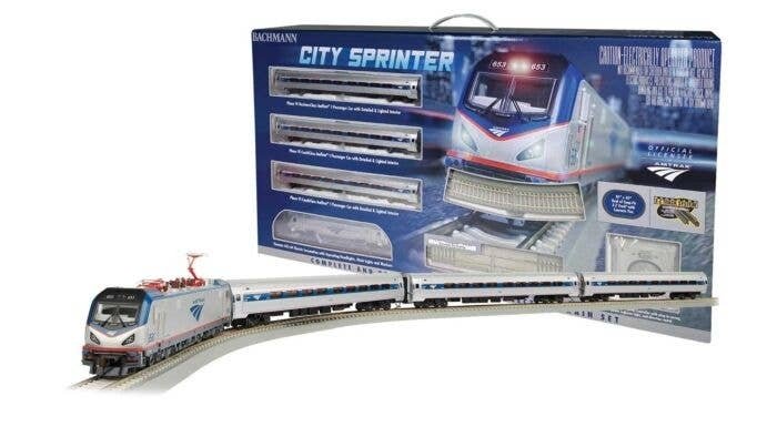 Amtrak(R) City Sprinter - Standard DC -- ACS-64 Electric, 3 Amfleet Cars, E-Z Track(R) Oval, P, HO, Bachmann Industries 772
