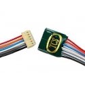DCC Decoder In-Line Connector -- JST 6-Pin Wired, 6` Wires on Both Ends - .388 x .156 x .405`, ALL, Train Control Systems 1309