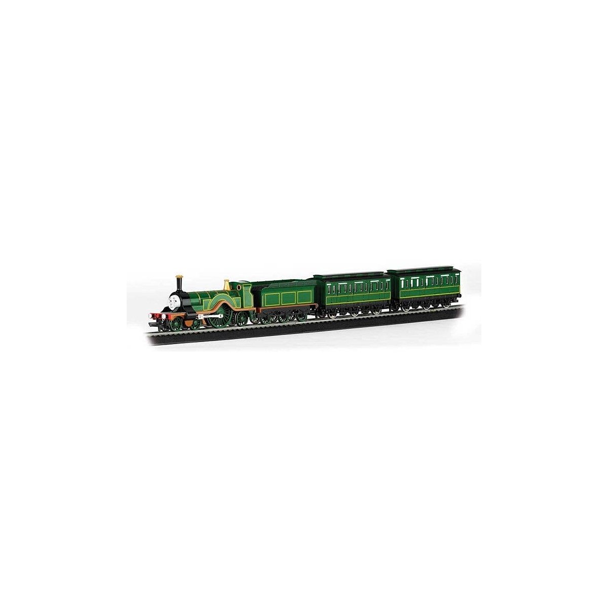 Emily`s Passenger Set - Standard DC - Thomas & Friends(TM) -- Emily, 2 Cars, 34 x 24` E-Z Tra, N, Bachmann Industries 24031