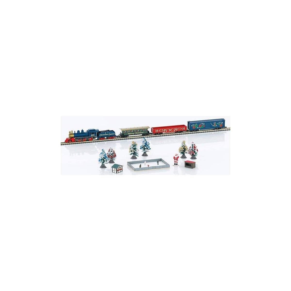 American Christmas Market Starter Set - Standard DC -- Christmas Express (120 Volts Includes 4-6-0 L, Z, Marklin, Inc 81846