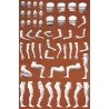 Customizing Figure Sets -- `Adam` Male Figures, G, Preiser Kg 45900