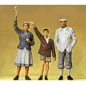 Pedestrians -- Waving People, G, Preiser Kg 45084