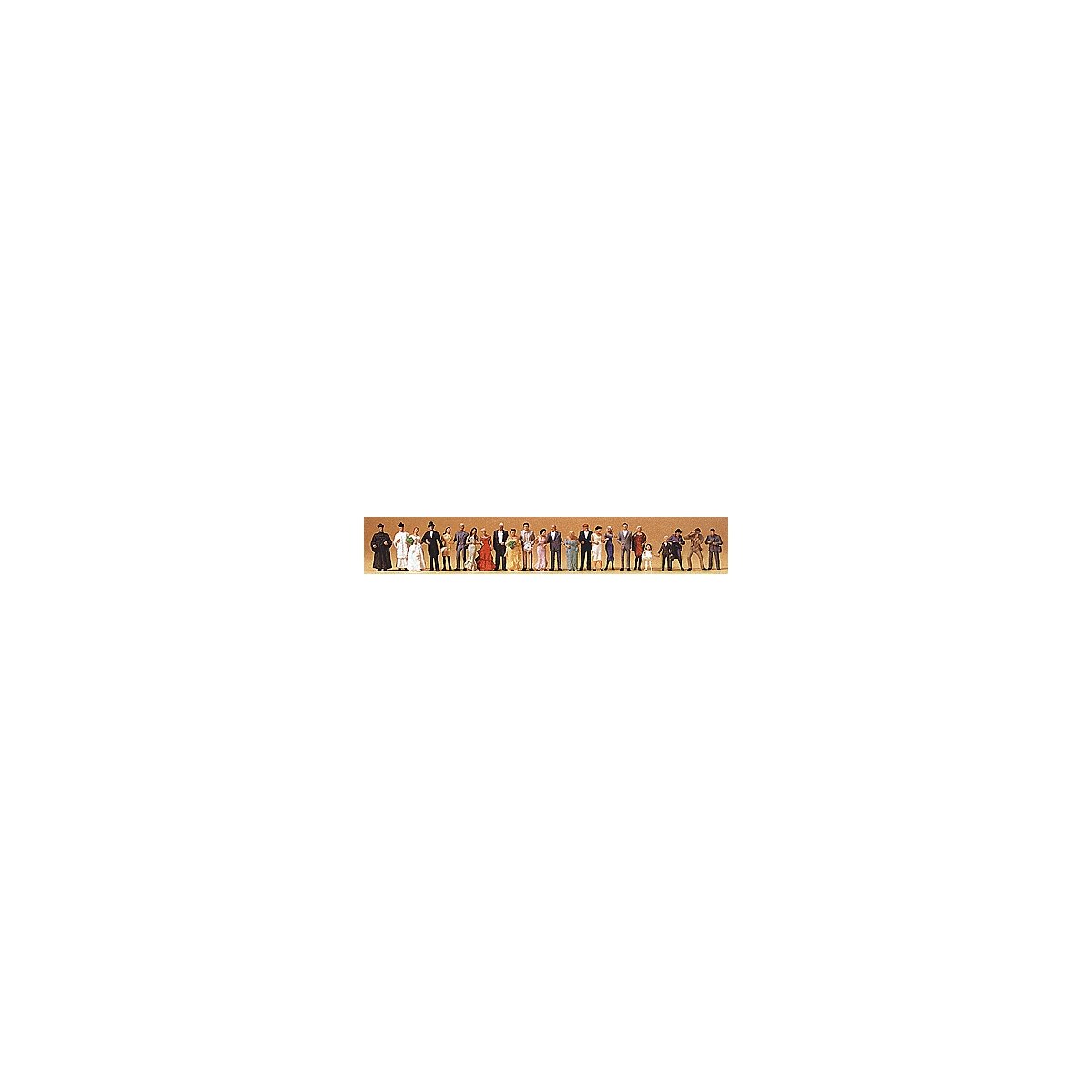 Wedding Participants -- Wedding Guests pkg(24), HO, Preiser Kg 14415