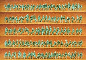 Unpainted Figure Set -- Sitting People pkg(120), HO, Preiser Kg 16328