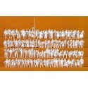 Medieval Festival Unpainted Figure Set -- pkg(125), HO, Preiser Kg 16359
