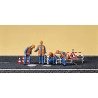 People Working -- City Workers w/Accessories, HO, Preiser Kg 10445