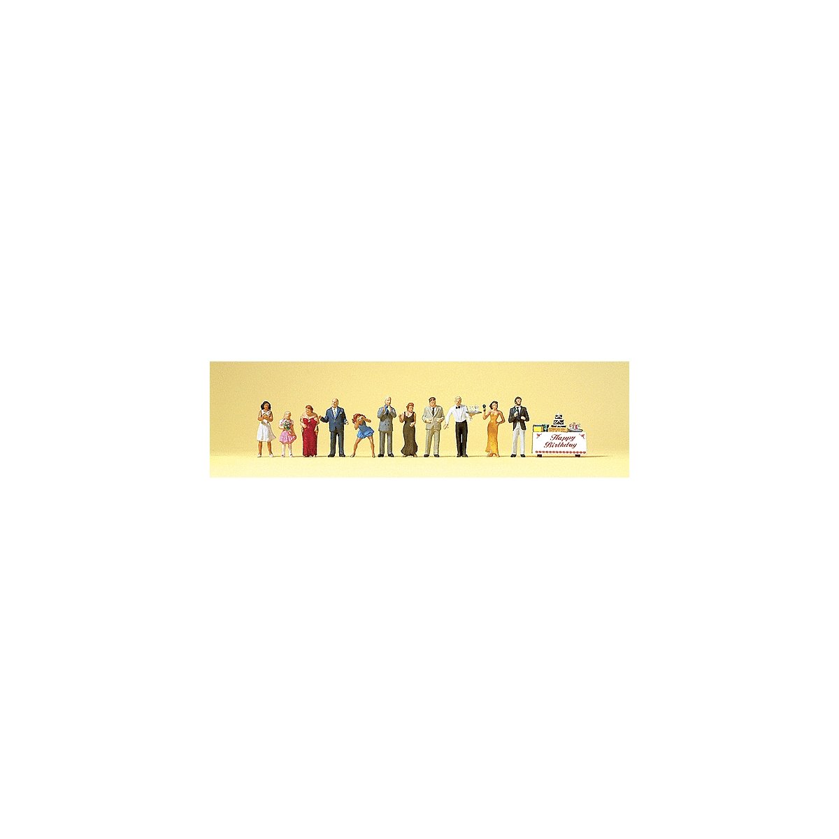 Pedestrians -- Birthday Party Goers pkg(12), HO, Preiser Kg 10554