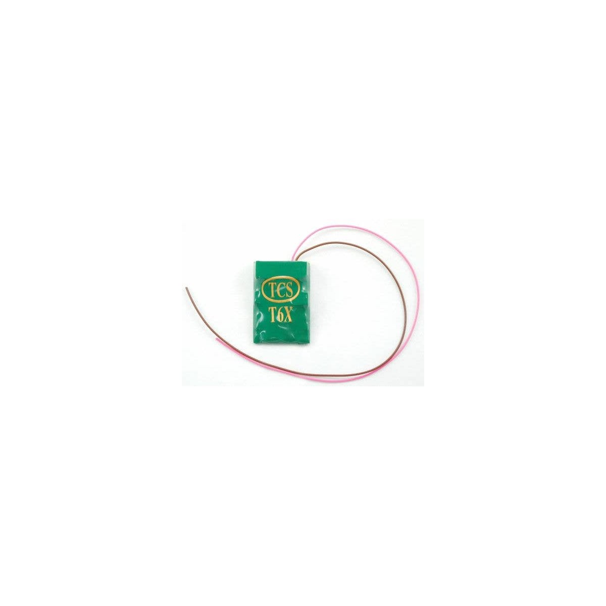 T6X-KAC 6-Function DCC Decoder w/TCS Keep Alive Wires - Control Only -- No Harness With 2-Pin Connector for KA Unit .66 x 1 x .2