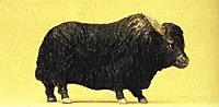 Wild Animal Figures, 1/24 - 1/25 Scale -- Yak, 1/25, Preiser Kg 47541