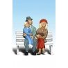 Scenic Accents(R) Figures -- The Sitting Seymores, G, Woodland Scenics 2535