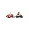 Motorcyclists/Motorbikers -- 3 People & 2 Bikes Set 2, N, Noch Gmbh & Co 36905