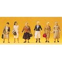 Spectators -- Female Commuters pkg(6), HO, Preiser Kg 10365