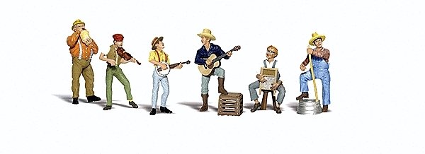 Scenic Accents(R) Figures -- Jug Band, O, Woodland Scenics 2743