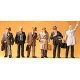Passengers -- Businessmen w/Coats pkg(6), HO, Preiser Kg 10381