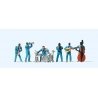 Jazz Band with Instruments -- pkg(6), HO, Preiser Kg 10112