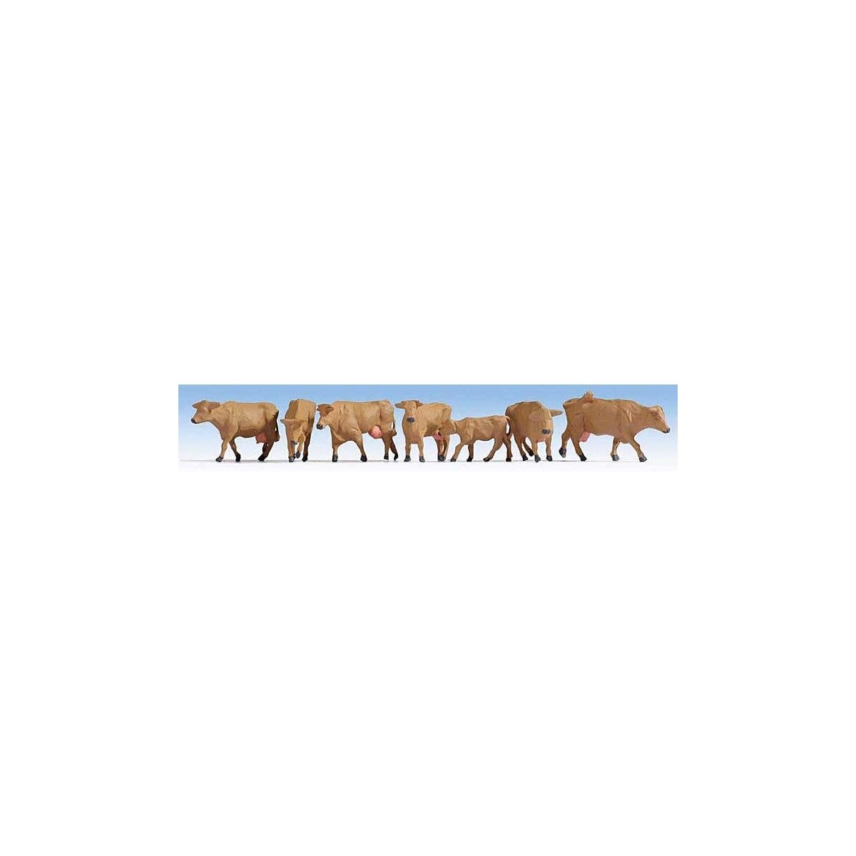 Cows -- Brown pkg(7), HO, Noch Gmbh & Co 15727