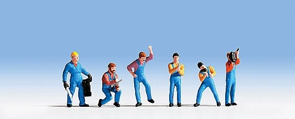 Auto Mechanics -- pkg(6), HO, Noch Gmbh & Co 15108