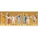 Recreation & Sports -- Skiers pkg(7), HO, Preiser Kg 10316