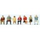 Seated Passengers pkg(7), HO, Preiser Kg 10723