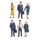Working People -- Civil Airline Personel, 1/200, Preiser Kg 80912