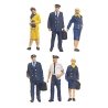 Working People -- Civil Airline Personel, 1/200, Preiser Kg 80912