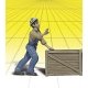 Scenic Accents(R) Figures -- Dock Worker w/Crate, G, Woodland Scenics 2523