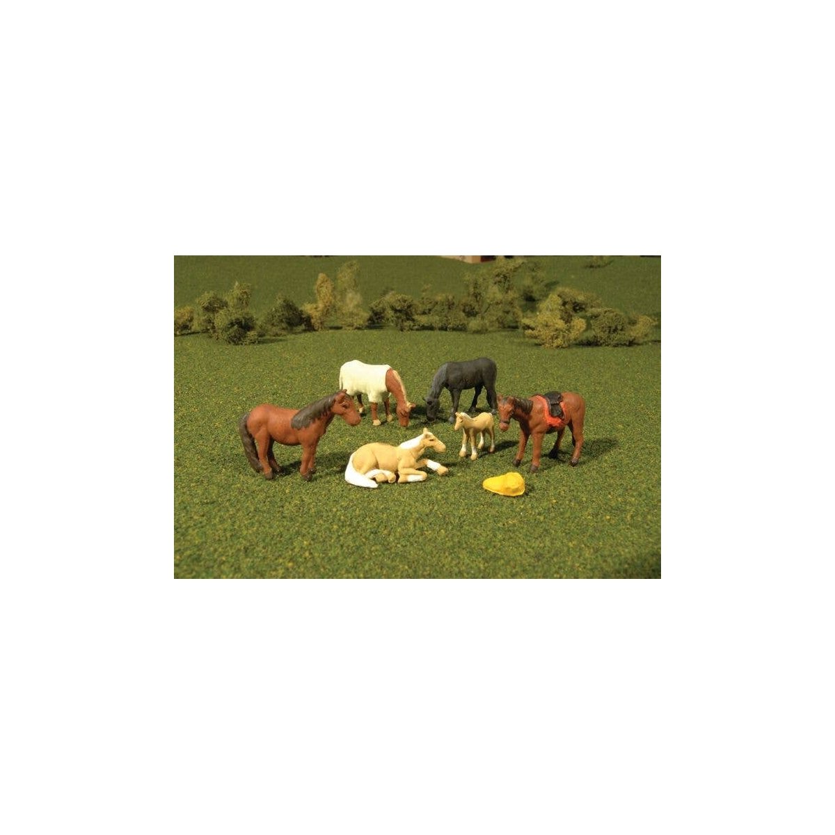 Animals -- Horses pkg(6), O, Bachmann Industries 33169