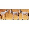 Donkeys -- pkg(3), HO, Preiser Kg 10151