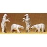 Animals -- Polar Bears pkg(4), N, Preiser Kg 79716