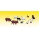 Scenic Accents(R) Animal Figurines -- Barnyard Animals pkg(10), N, Woodland Scenics 2202