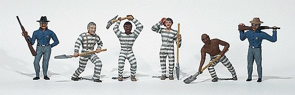 Scenic Accents(R) -- Chain Gang pkg(6), HO, Woodland Scenics 1858