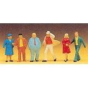 Pedestrians -- Passers-By pkg(6), HO, Preiser Kg 14124
