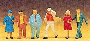 Pedestrians -- Passers-By pkg(6), HO, Preiser Kg 14124