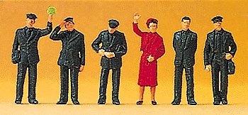 Railroad Personnel -- German Federal Railway, 1989, HO, Preiser Kg 14141