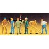 Road workers 6/, HO, Preiser Kg 14030