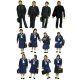 Japanese Students in Winter Uniforms -- pkg(12), N, TomyTec Co LTD 266068