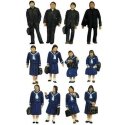 Japanese Students in Winter Uniforms -- pkg(12), N, TomyTec Co LTD 266068
