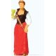 Individual Figure -- Wine Queen (Woman w/Sash & Crown), HO, Preiser Kg 29105