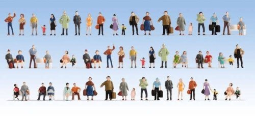 Mega Economy Figure Set -- pkg(60), HO, Noch Gmbh & Co 18401