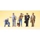 Workers -- US Track Workers, Conductor & Hobos, O, Preiser Kg 65342